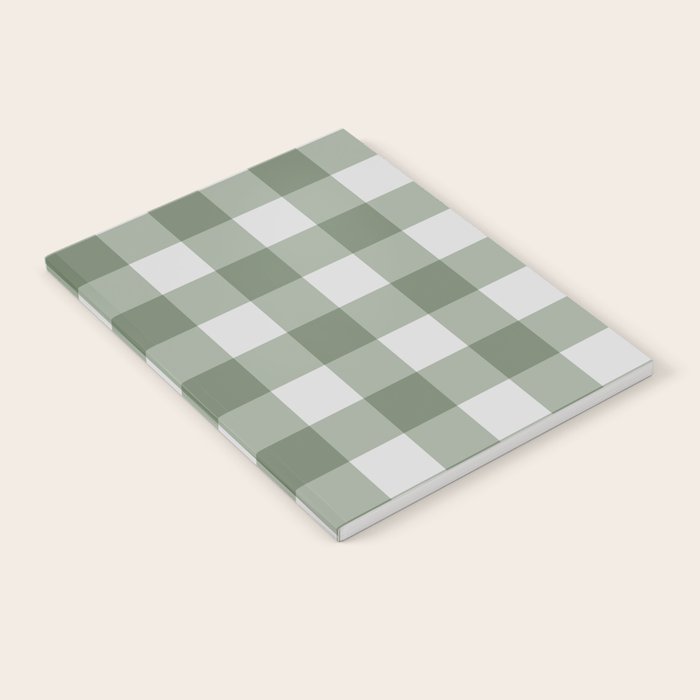 Sage Checkered Theme Notebook Gallery Image 2