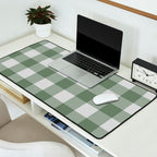 Sage Checkered Theme Desk Mat Gallery Image 2