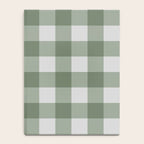 Sage Checkered Theme Notebook Gallery Image 4
