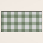 Sage Checkered Theme Desk Mat Gallery Image 3