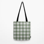 Sage Checkered Theme Tote Bag Gallery Image 2