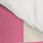 Checkerboard Check Checkered Pattern in Pink and Cream Beige Comforter Gallery Image 4