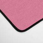 Checkerboard Check Checkered Pattern in Pink and Cream Beige Desk Mat Gallery Image 4