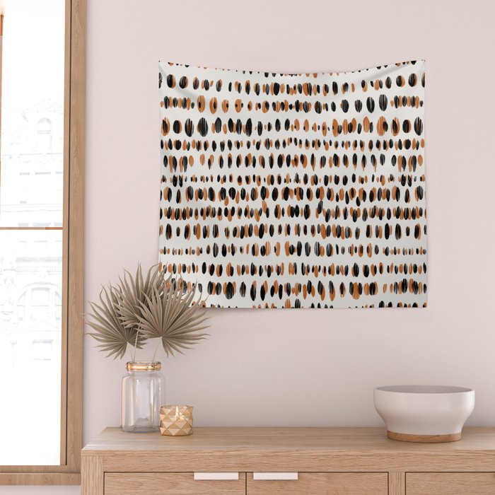 Black Forest dots light Wall Tapestry Gallery Image 2