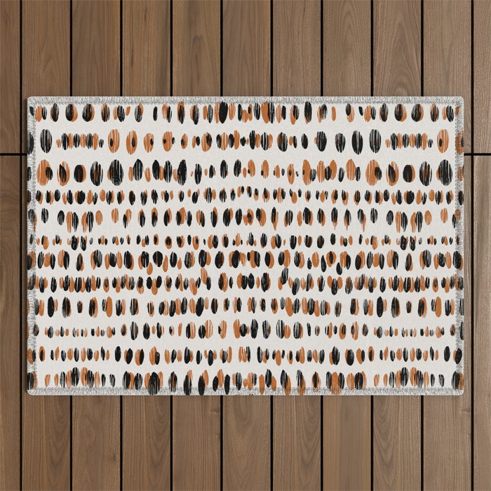 Black Forest dots light Outdoor Rug Gallery Image 1