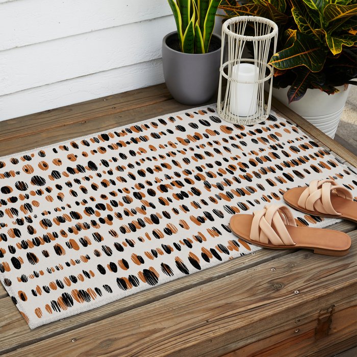Black Forest dots light Outdoor Rug Gallery Image 2