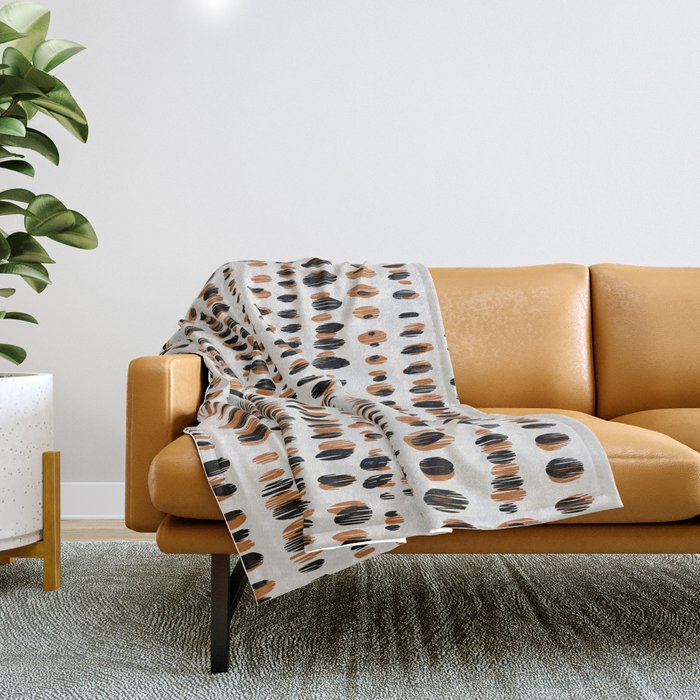 Black Forest dots light Throw Blanket Gallery Image 1
