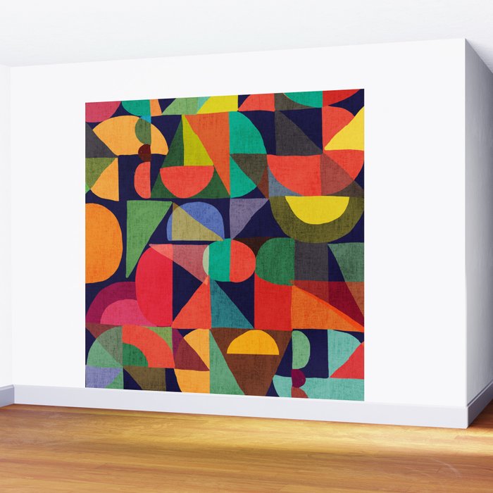 Color Blocks Wall Mural Gallery Image 2