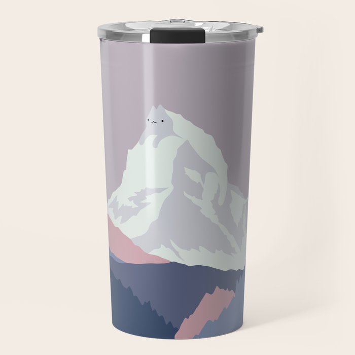 Purrspective on Matterhorn Travel Mug Gallery Image 1