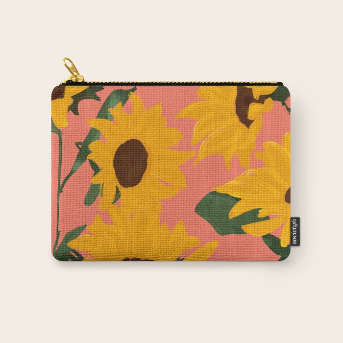 Sunflowers 15 Carry All Pouch Gallery Image 1