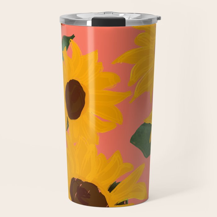 Sunflowers 15 Travel Mug Gallery Image 1