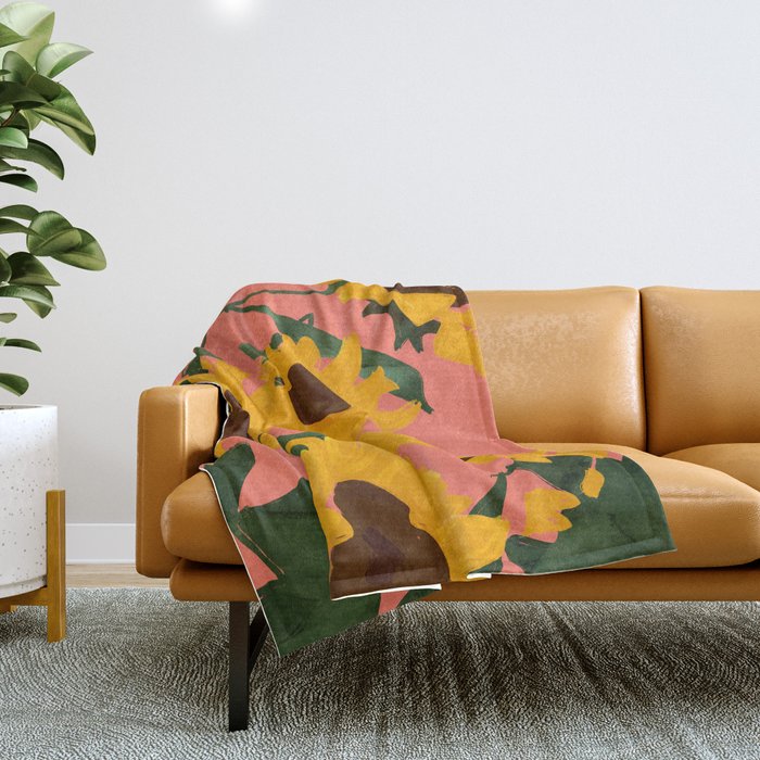 Sunflowers 15 Throw Blanket Gallery Image 1