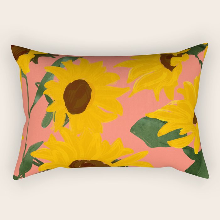 Sunflowers 15 Rectangular Pillow Gallery Image 1