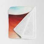 Colorful Abstract Flower in Red Pink Blue Green Yellow Throw Blanket Gallery Image 3