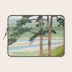 Hasui Kawase, Ruins Of Takiyama Castle, Tokyo - Vintage Japanese Woodblock Print Art Laptop Sleeve Gallery Image 1