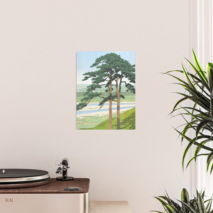 Hasui Kawase, Ruins Of Takiyama Castle, Tokyo - Vintage Japanese Woodblock Print Art Poster Gallery Image 2