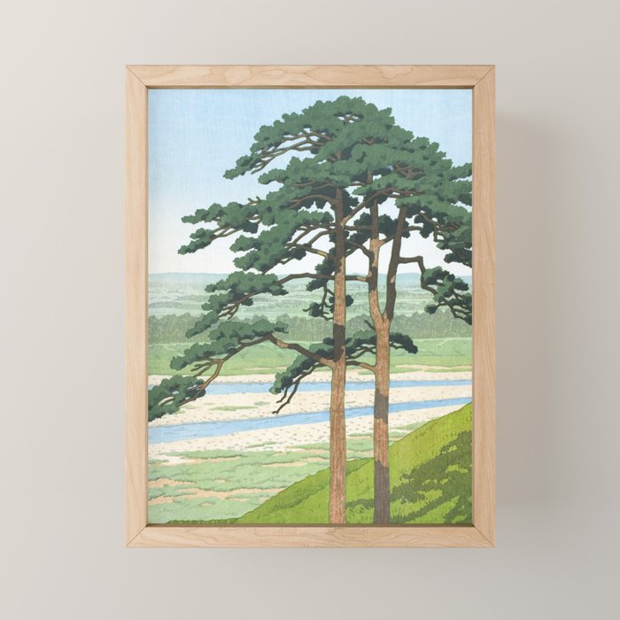 Hasui Kawase, Ruins Of Takiyama Castle, Tokyo - Vintage Japanese Woodblock Print Art Mini Art Print Gallery Image 1