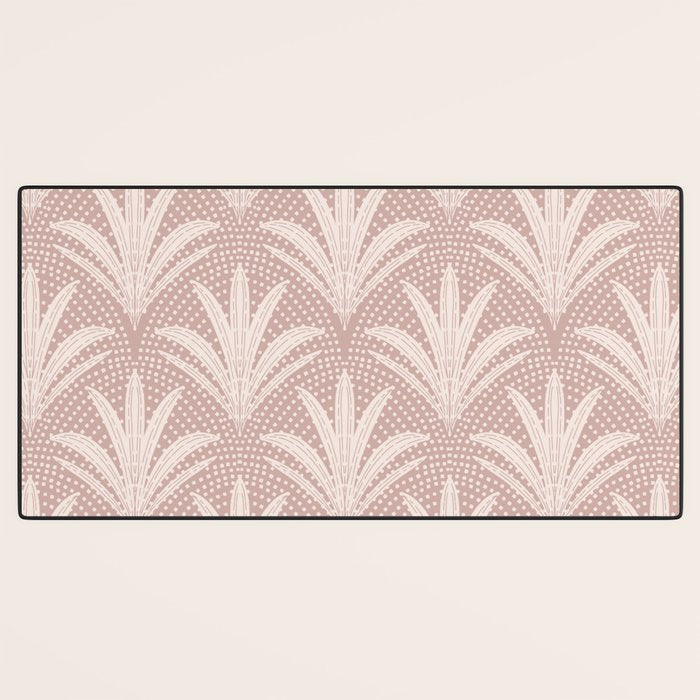 Boho Rustic Palm Radiance Mauve Desk Mat Gallery Image 3