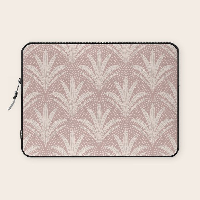 Boho Rustic Palm Radiance Mauve Laptop Sleeve Gallery Image 1