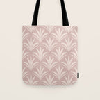 Boho Rustic Palm Radiance Mauve Tote Bag Gallery Image 1