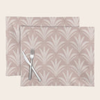 Boho Rustic Palm Radiance Mauve Placemat Gallery Image 1