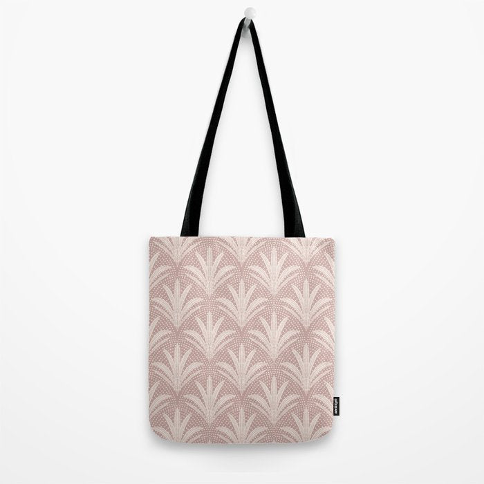 Boho Rustic Palm Radiance Mauve Tote Bag Gallery Image 2