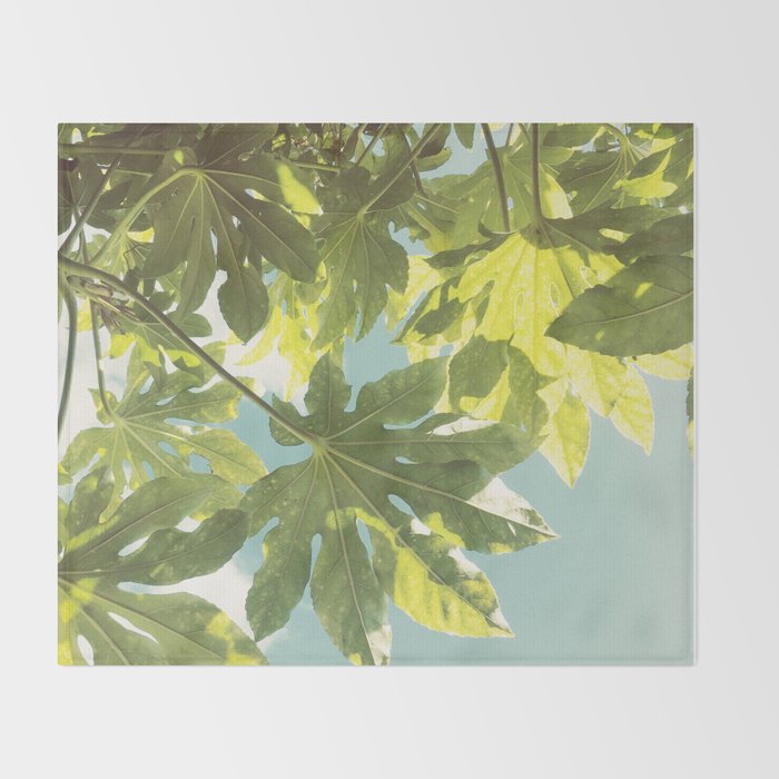 Fig Leaves Throw Blanket Gallery Image 2