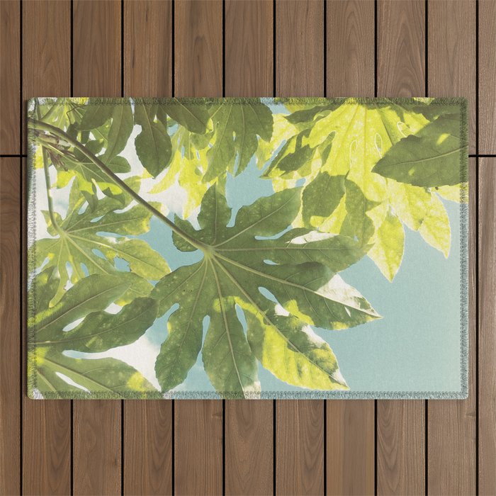 Fig Leaves Outdoor Rug Gallery Image 1