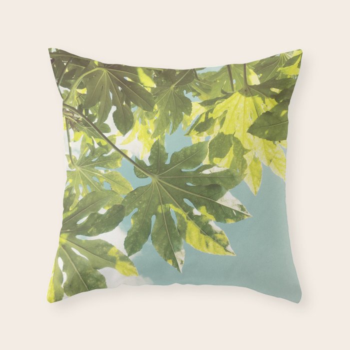 Fig Leaves Throw Pillow Gallery Image 6