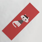 Mark the cat goes to Paris Yoga Mat Gallery Image 1