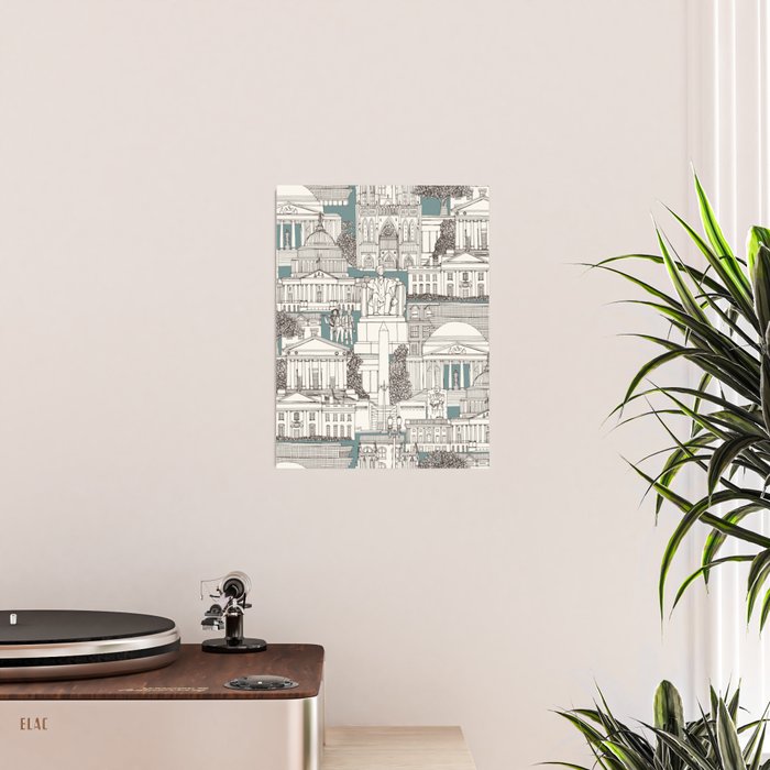 Washington DC toile juniper Poster Gallery Image 2