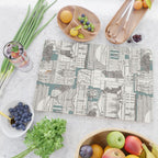 Washington DC toile juniper Cutting Board Gallery Image 2
