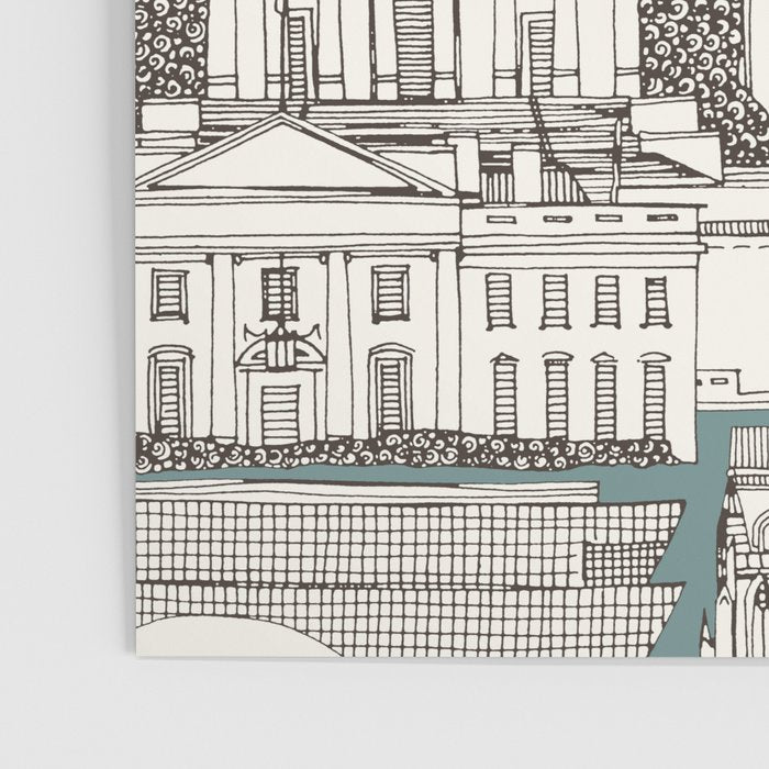 Washington DC toile juniper Poster Gallery Image 3