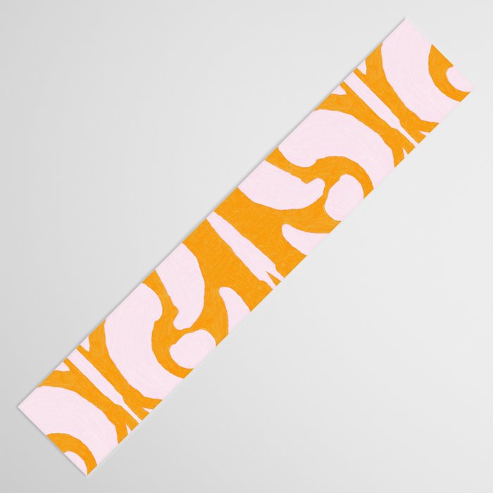 Abstract in Yellow and Cream Table Runner Gallery Image 3