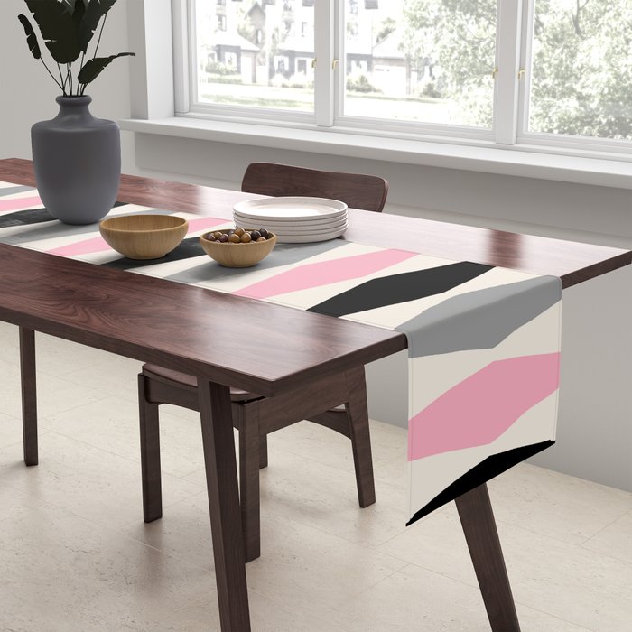 Mid Century Modern Geometric Googie Design  235 Populuxe Table Runner Gallery Image 2
