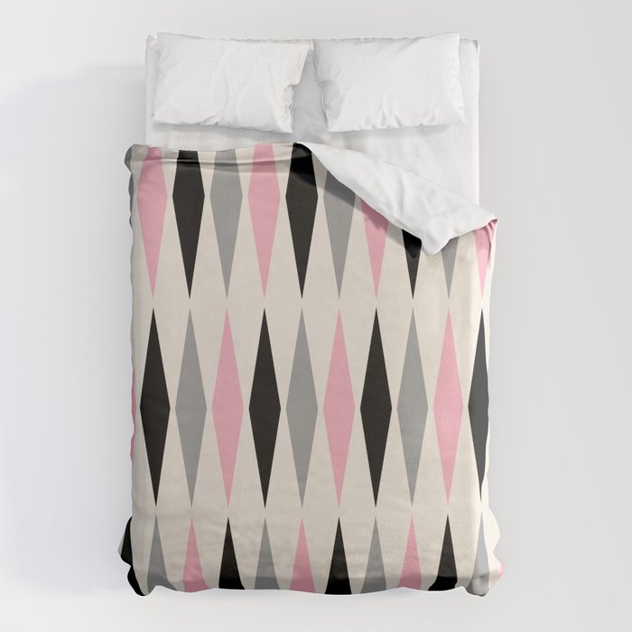 Mid Century Modern Geometric Googie Design  235 Populuxe Duvet Cover Gallery Image 1
