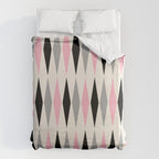 Mid Century Modern Geometric Googie Design  235 Populuxe Duvet Cover Gallery Image 6