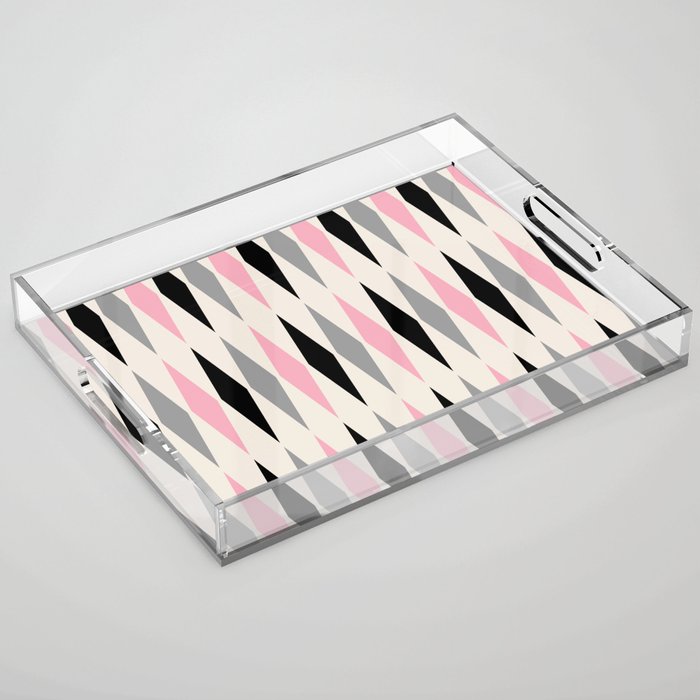Mid Century Modern Geometric Googie Design  235 Populuxe Acrylic Tray Gallery Image 1
