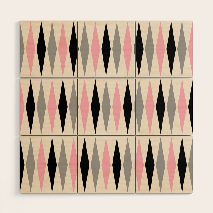 Mid Century Modern Geometric Googie Design  235 Populuxe Wood Wall Art Gallery Image 1