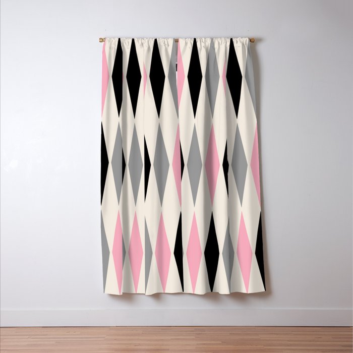 Mid Century Modern Geometric Googie Design  235 Populuxe Window Curtain Gallery Image 3