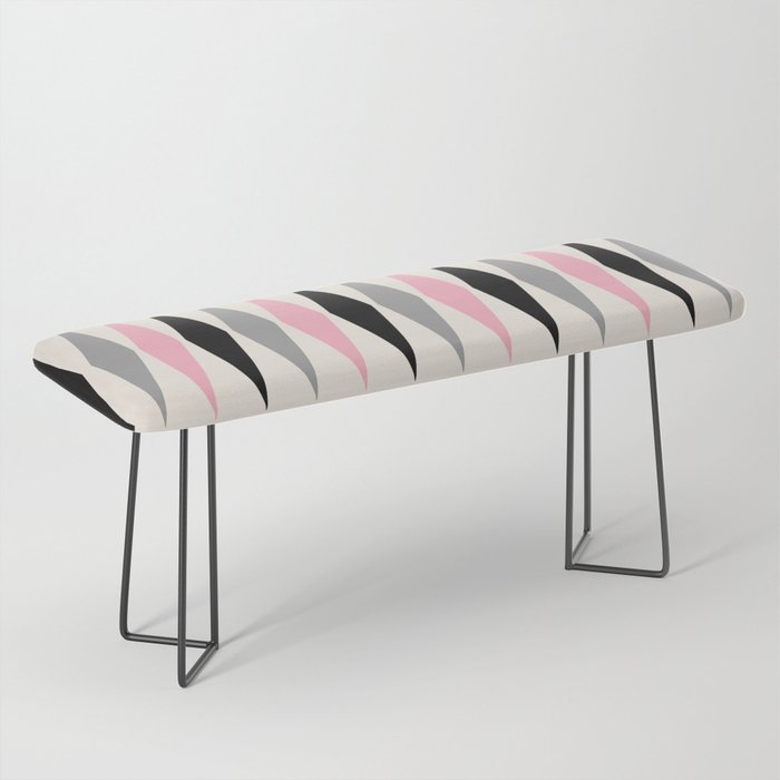 Mid Century Modern Geometric Googie Design  235 Populuxe Bench Gallery Image 1
