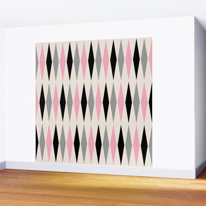 Mid Century Modern Geometric Googie Design  235 Populuxe Wall Mural Gallery Image 2