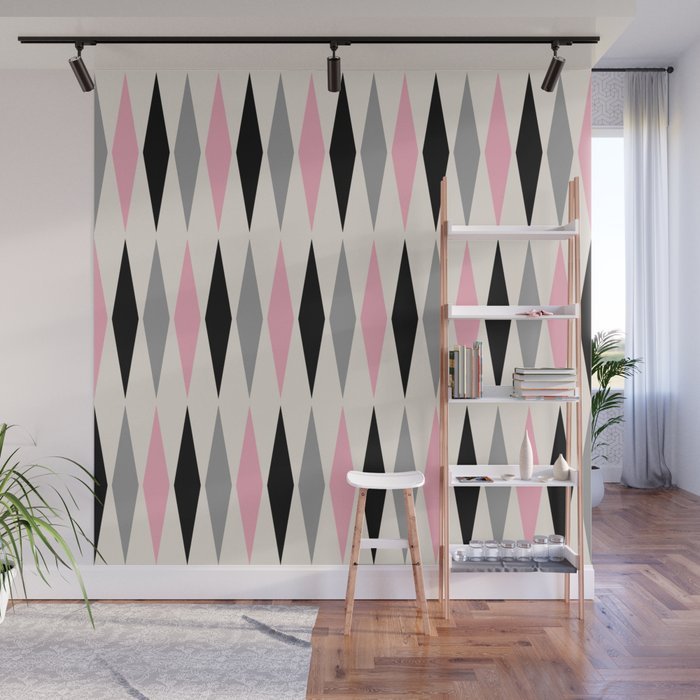 Mid Century Modern Geometric Googie Design  235 Populuxe Wall Mural Gallery Image 1