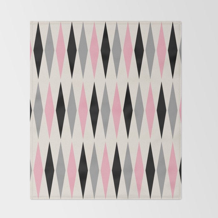 Mid Century Modern Geometric Googie Design  235 Populuxe Throw Blanket Gallery Image 2