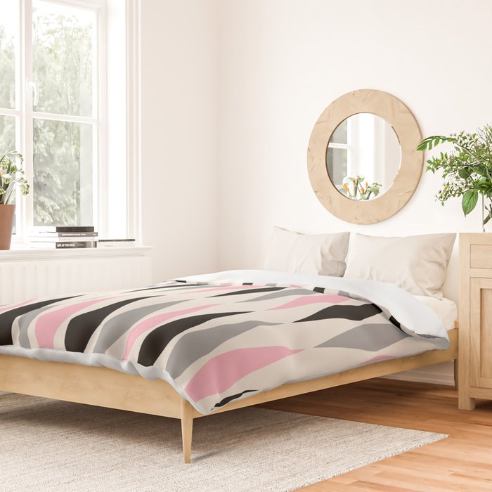 Mid Century Modern Geometric Googie Design  235 Populuxe Duvet Cover Gallery Image 2