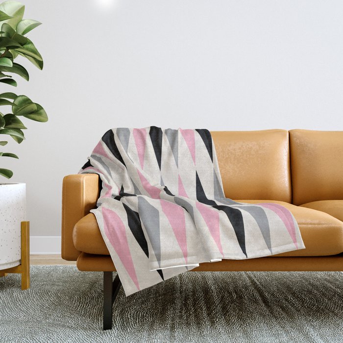 Mid Century Modern Geometric Googie Design  235 Populuxe Throw Blanket Gallery Image 1