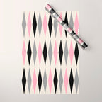 Mid Century Modern Geometric Googie Design  235 Populuxe Wrapping Paper Gallery Image 1