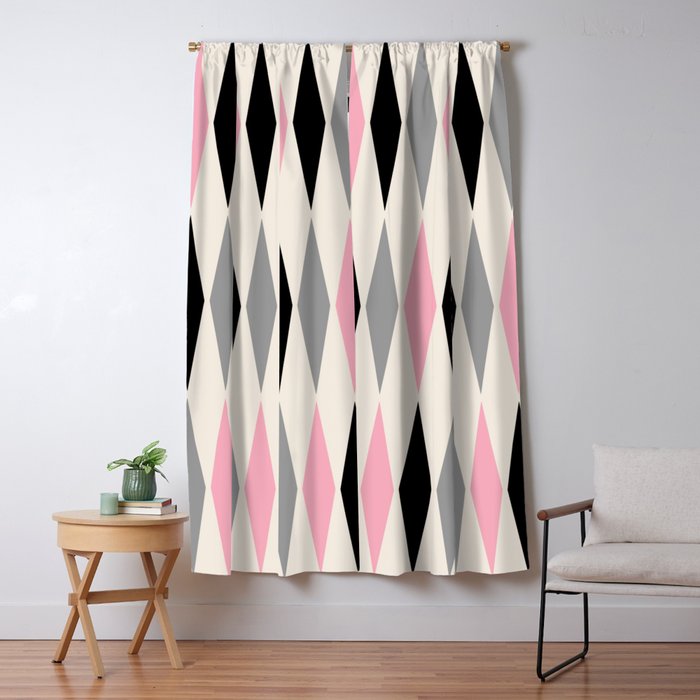 Mid Century Modern Geometric Googie Design  235 Populuxe Window Curtain Gallery Image 5
