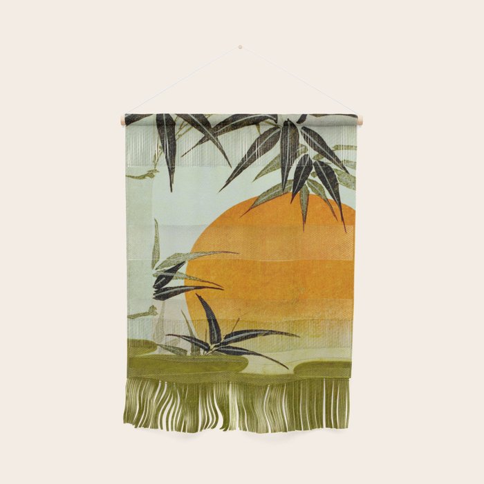 Bamboo and rising sun Date/ 1829 Artist/ Utagawa Kunimaru Japanese, 1793-1829 Vintage Japanese Woodblock Print East Asian Cultural Antique Art  Wall Hanging Gallery Image 1