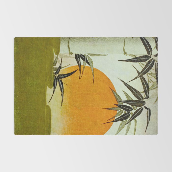 Bamboo and rising sun Date/ 1829 Artist/ Utagawa Kunimaru Japanese, 1793-1829 Vintage Japanese Woodblock Print East Asian Cultural Antique Art  Rug Gallery Image 2